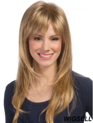 Wavy Layered Long Blonde Top Lace Front Wigs