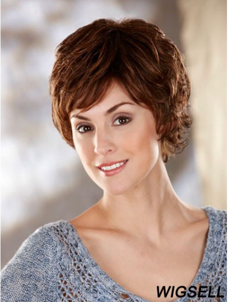 Wavy Brown Amazing Short Classic Wigs