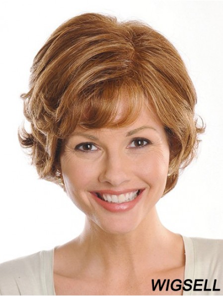 Brown Chin Length Wavy Layered 9 inch Exquisite Medium Wigs