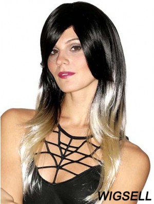 Straight Style 20 inch Ombre/2 Tone With Bangs Long Wigs