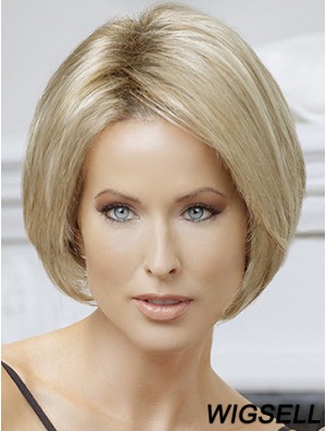 Bobs Blonde Straight Chin Length 10 inch Online Medium Wigs