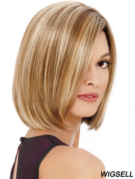 Lace Front Chin Length Straight Blonde Affordable Bob Wigs