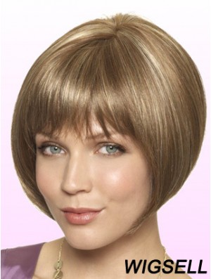 Lace Front Short Straight Blonde Style Bob Wigs