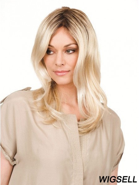 Wavy Without Bangs Long Blonde Perfect Wigs