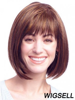 Lace Front Chin Length Straight Auburn Amazing Bob Wigs