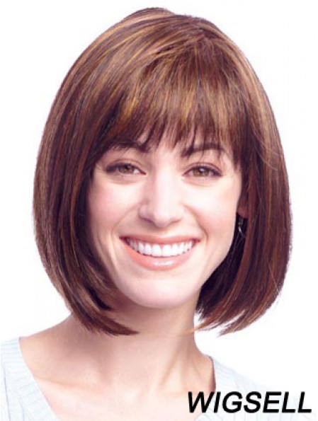 Lace Front Chin Length Straight Auburn Amazing Bob Wigs