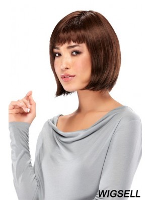 Lace Front Chin Length Straight Auburn New Bob Wigs