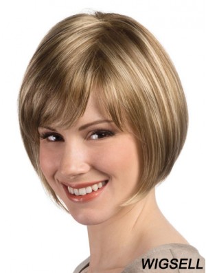 Bob Hairstyle Wig With Monofilament Capless Straight Style