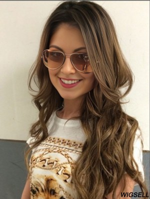 Style Brown 24 inch Wavy Long Layered  Wigs