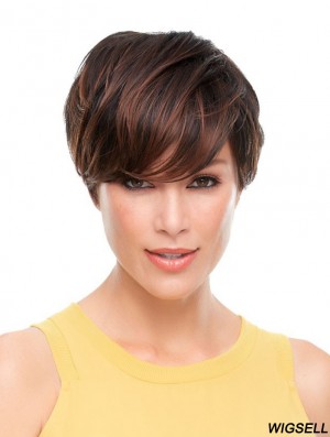 Wavy Boycuts Cropped Brown Best Lace Front Wigs