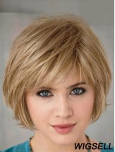 Lightweight Short Layered Bob Hairstyles Blonde Color Bobs Wig