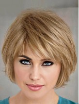 Lightweight Short Layered Bob Hairstyles Blonde Color Bobs Wig