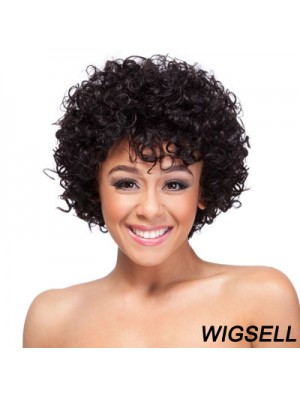 19 inch Classic Capless Synthetic Curly Wigs For African American Women