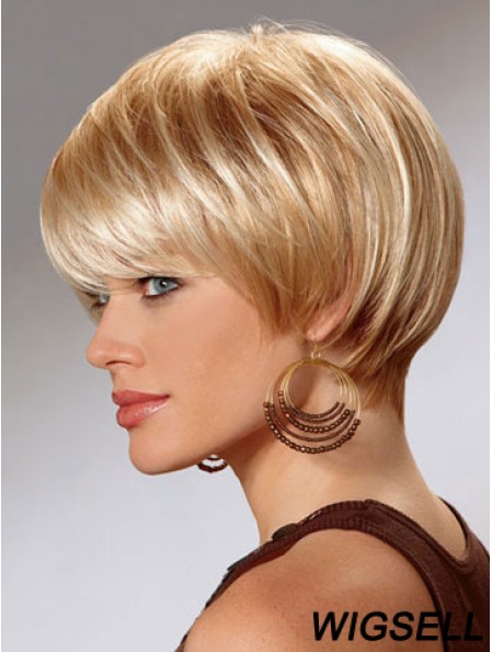 Short Bob Wigs For Women With Capless Straight Style Short Length