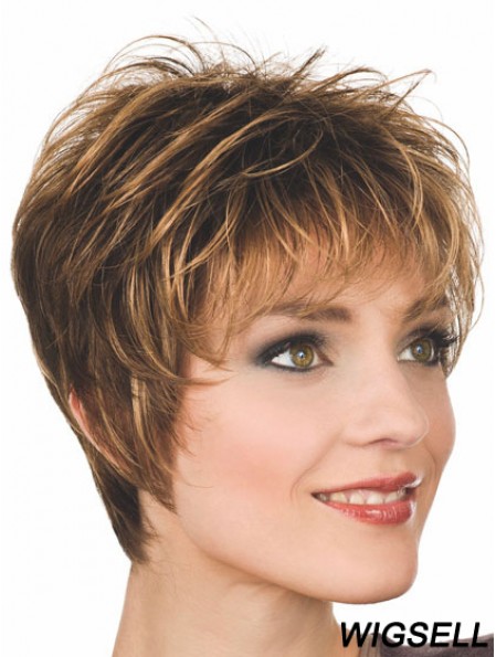 Boycuts Straight Auburn Capless Gorgeous Short Wigs