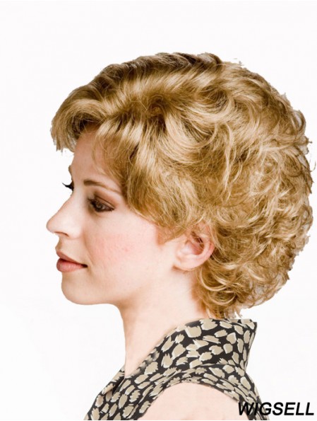 Curly Blonde Sassy Short Classic Wigs