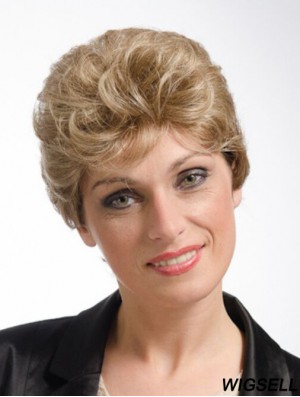 Curly Blonde Amazing Short Classic Wigs