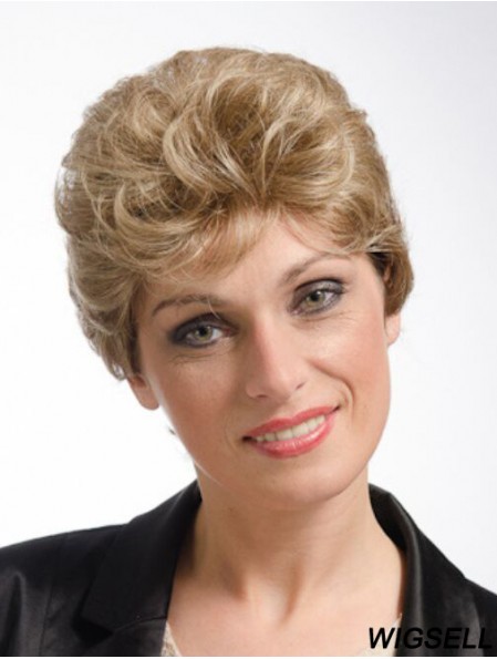 Curly Blonde Amazing Short Classic Wigs