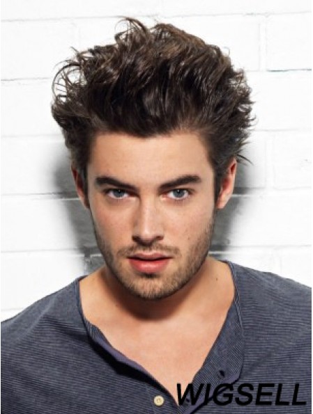 Human Hair Men Wig Short Auburn Wig UK Boycuts Fashion Wig Online