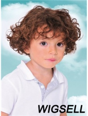 Childs Wig With Capless Curly Style Short Length