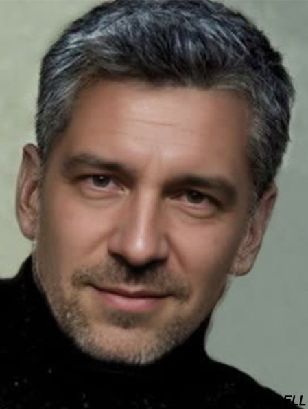 Grey Wig Short Men Straight Wig UK 6 Inch Human Hair