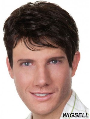 Chep Wig Men Wig Black Hair Capless Wig UK