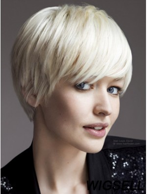 Platinum Grey Wig Fashion Straight Short Wig UK Online