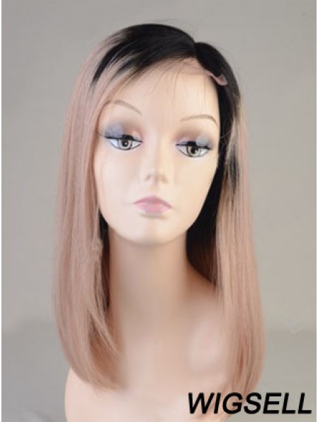 Long Straight Without Bangs Full Lace 14 inch Best Black Women Wigs