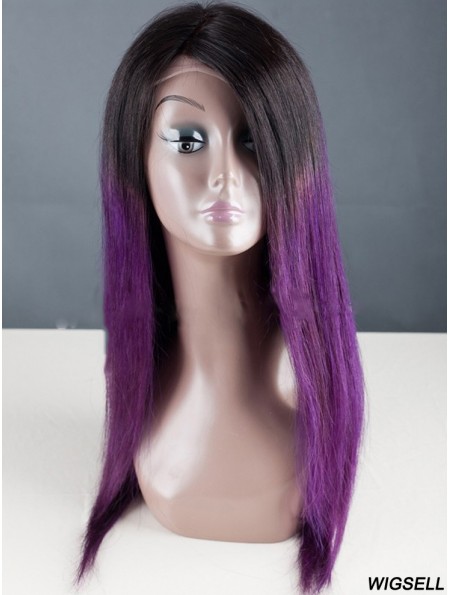 Long Straight Without Bangs Full Lace 18 inch Designed Black Women Wigs