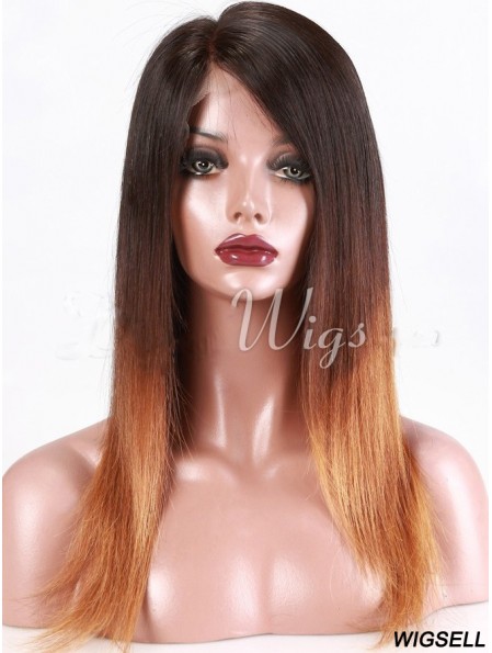 Long Straight Without Bangs Full Lace 18 inch Beautiful Black Women Wigs