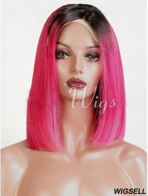 Chin Length Straight Bobs Full Lace 14 inch Sassy Black Women Wigs