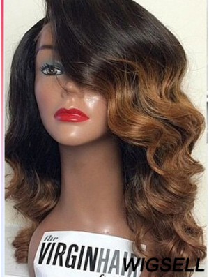 Ombre/2 Lale Front Wavy With Bangs Black Woman Looking For 100% Human Hair