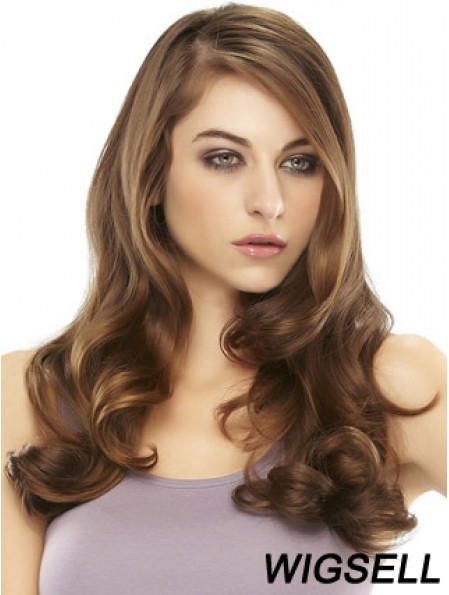 Hairpiece Remy Human Hair Long Styles Auburn Color