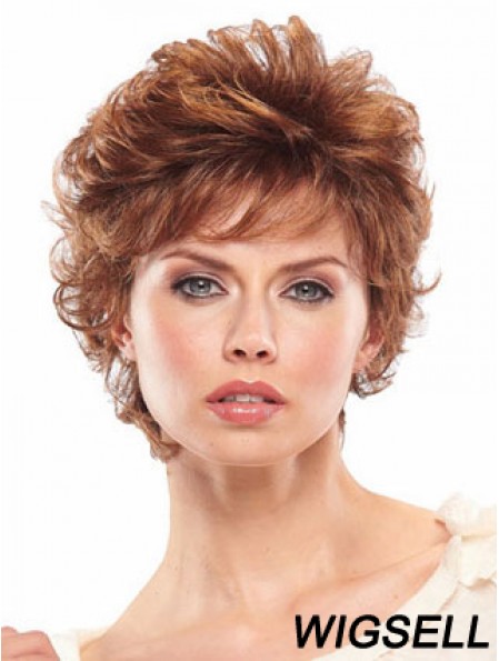 Auburn Short Wavy Classic Capless Wig Sale Online