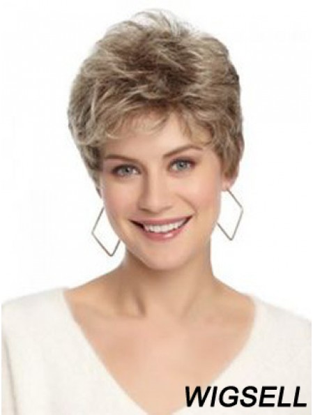 Lace Front Wavy Layered Short 8 inch Hairstyles Human Hair Wigs