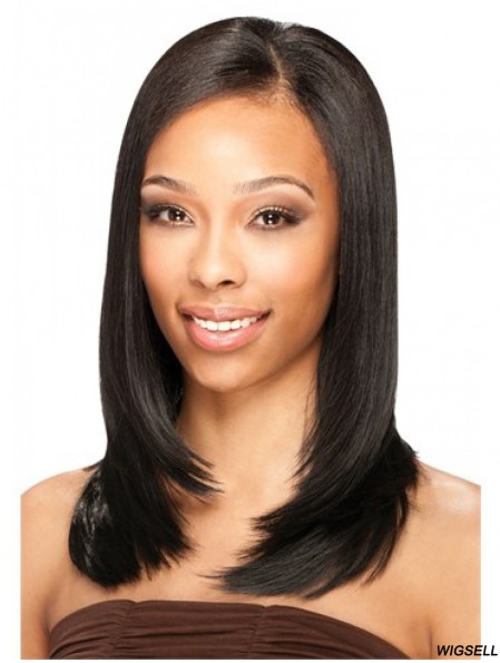 Lace Front U Part Wig Brazilian Remy Wig Long Straight Hair