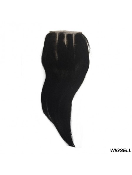 Trendy Black Long Straight Lace Closures