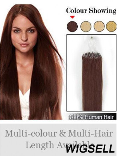 Online Auburn Straight Micro Loop Ring Hair Extensions