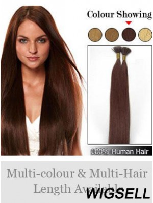 Auburn Straight Stick/I Tip Hair Extensions