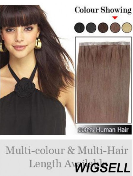 Straight Remy Human Hair Auburn Discount Weft Extensions