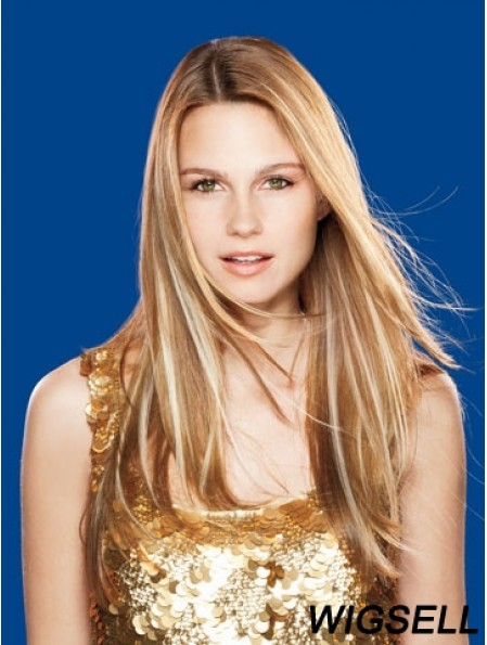 Straight Remy Human Hair Brown Top Weft Extensions