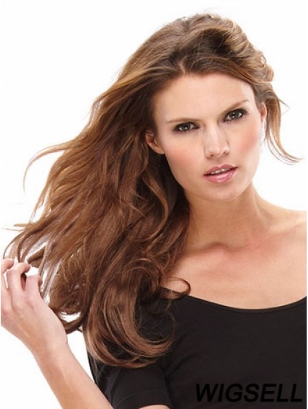 Top Brown Curly Synthetic Clip In Hair Extensions