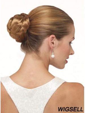 Brown Clip In Hair Buns