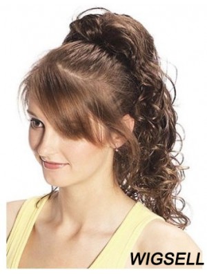Amazing Curly Brown Ponytails