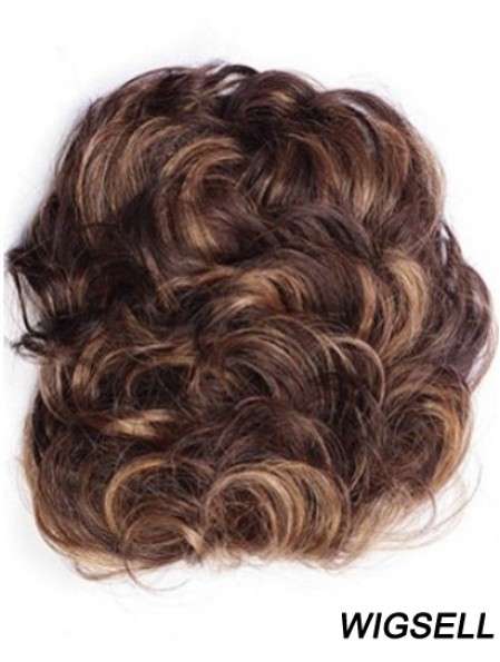 Good Auburn Curly Remy Human Hair Clip In Hairpieces