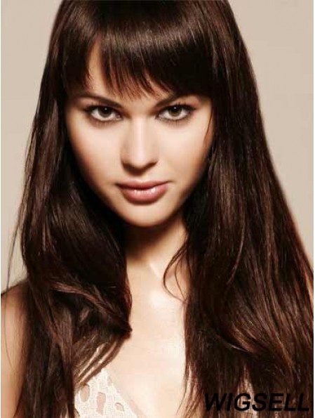 Remy Human Hair Auburn Fringe Extensions