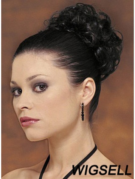 Black Big Bun Hair Piece