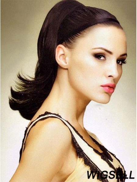 No-Fuss Auburn Straight Synthetic Clip In Hairpieces