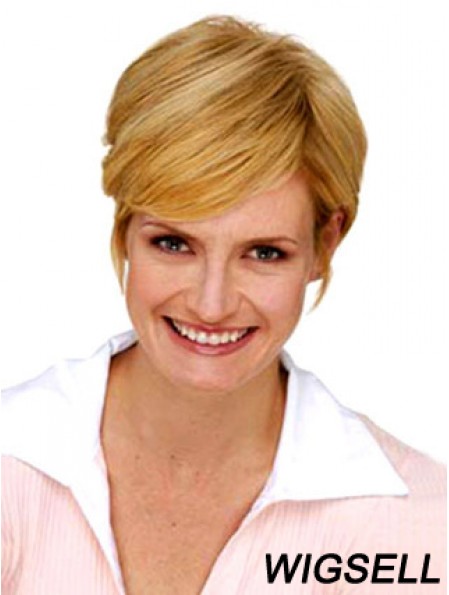 Discount Blonde Straight Synthetic Clip In Hairpieces